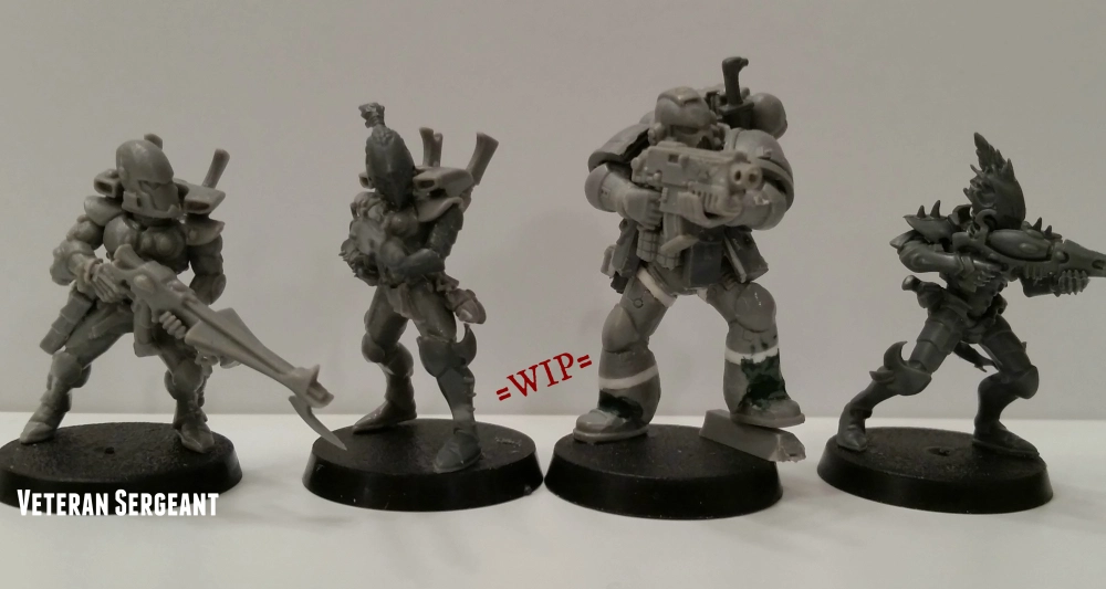 eldar corsairs conversions compared to tall True Scale Space Marine