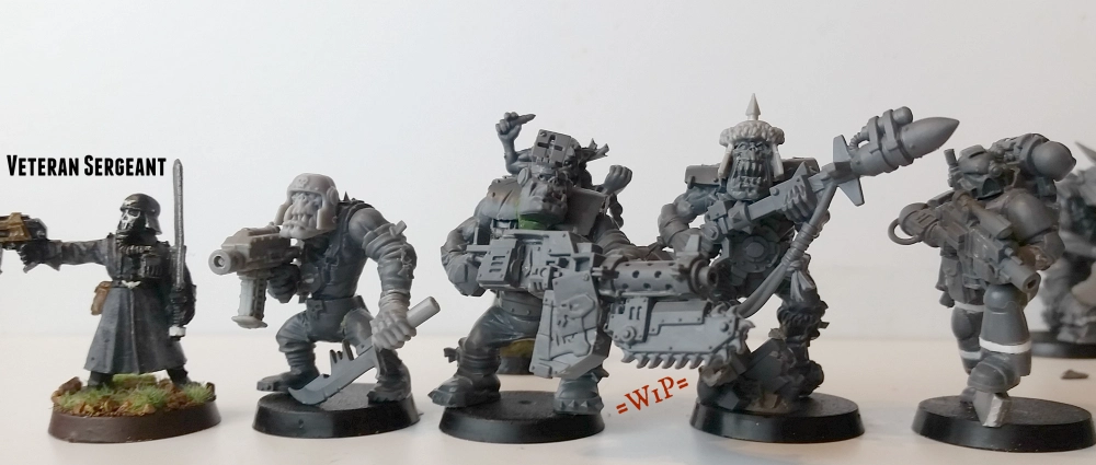 True Scale Deathwatch Marines and orks conversions