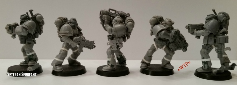 True scale Space Marines size comparison by post and leg construction