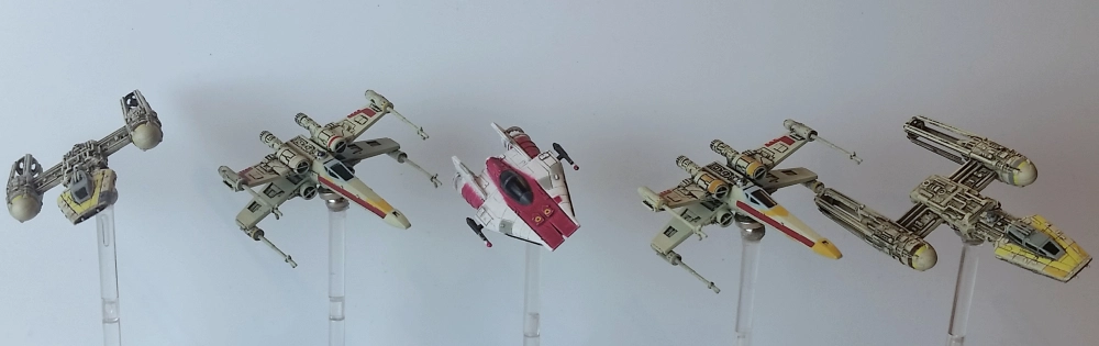 magnet X-Wing A-Wing Y-Wing miniatures magnetized Star Wars repaints