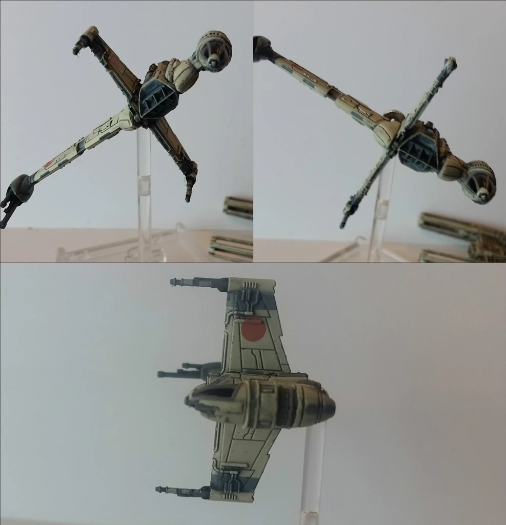 Magnets B-Wing Star Wars miniatures magnet cockpit rotation