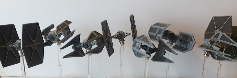 Star Wars TIE variants X-Wing Miniatures Game Avenger Bomber Interceptor Phantom