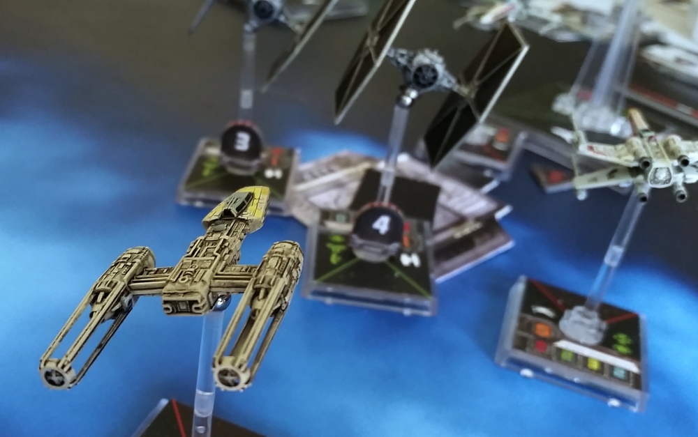 Y-Wing Magnetized destorys turbolaser Heroes of the Aturi Cluster X-Wing Miniatures