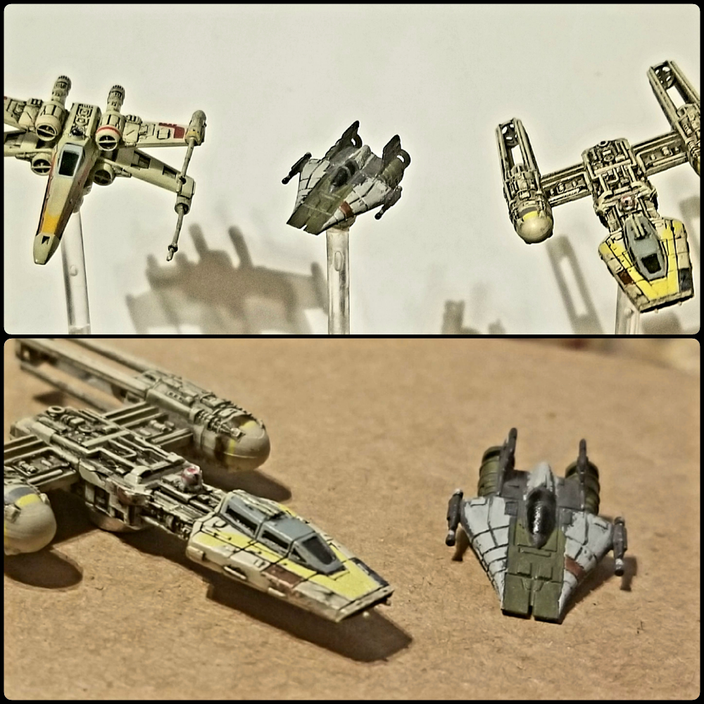Green Squadron A-Wing repaint X-Wing Miniatures Game